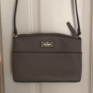 Gray crossbody Kate Spade bag - used once!